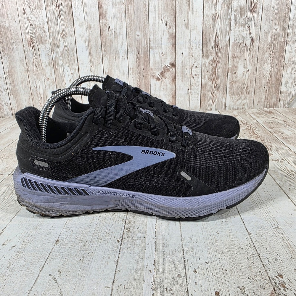 Brooks Launch GTS 9 Womens Running Shoes Black Purple 1203741B060 Size 9